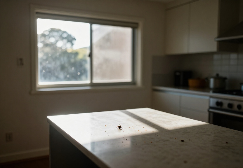 Cockroaches in wall cavity of a Westleigh home before removal